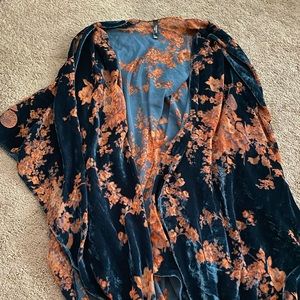 Torrid Navy Blue sleep kimono